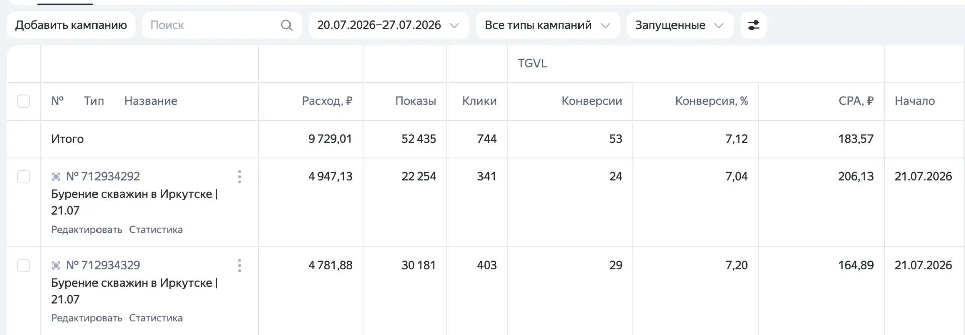 Кабинет Директа: бурение скважин в Иркутске